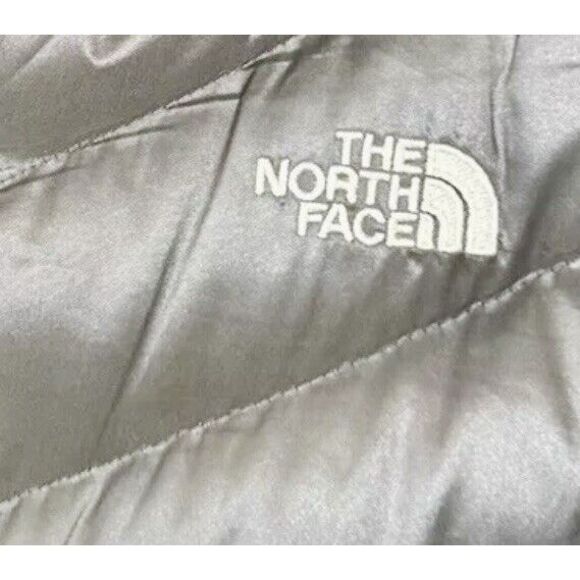 The North Face Jacket Coat XL Silver Goose Down Outdoors Winter Womens - Picture 3 of 5